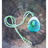 Peacock Mother of Pearl Necklace