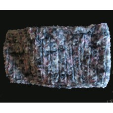 Knitted Neckwarmer, Adult - The Imperfect One, Greys/Pinks