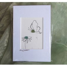 Seaglass Picture, 6x4in - Butterfly